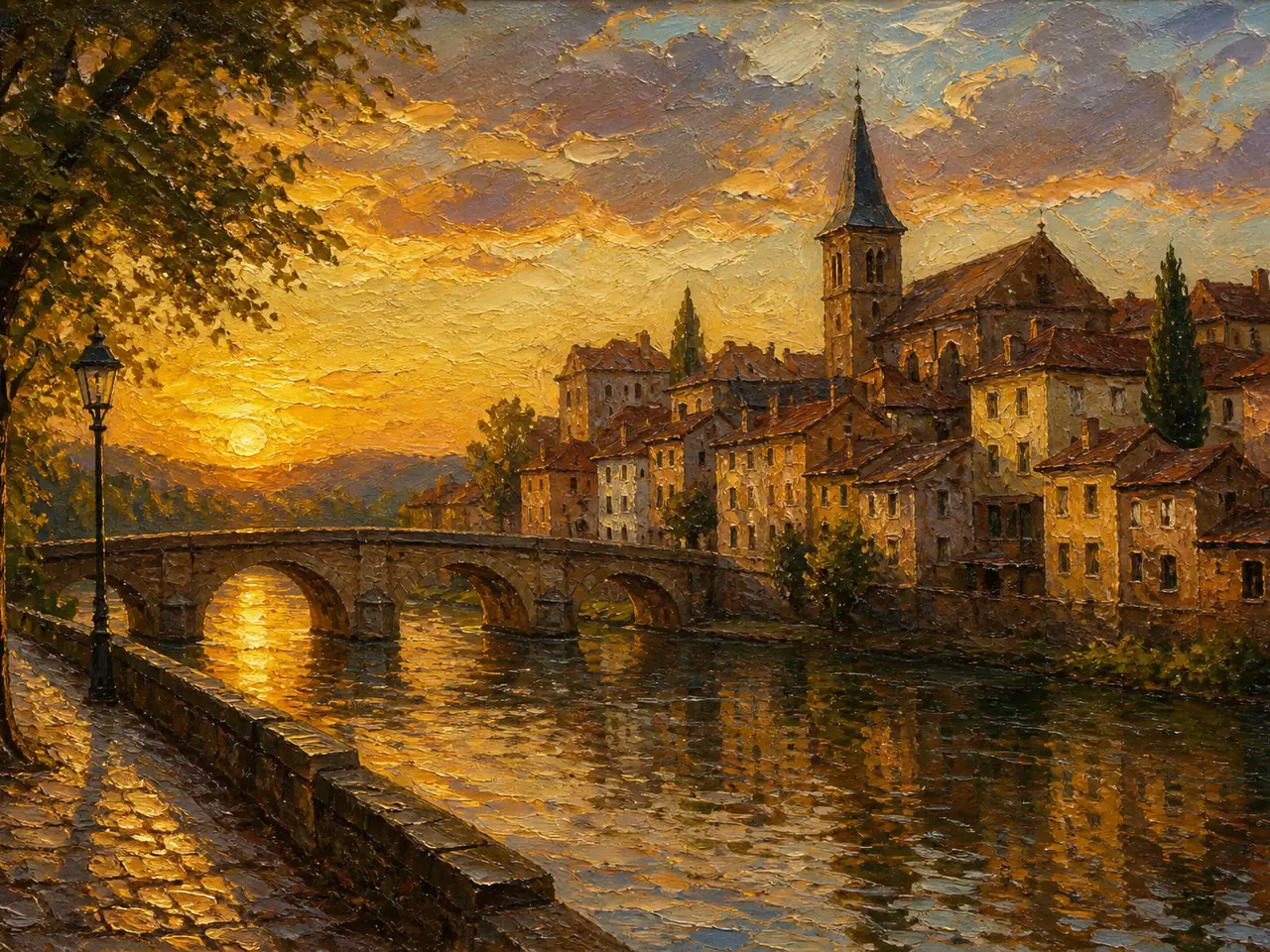 Photo converted into an oil painting effect